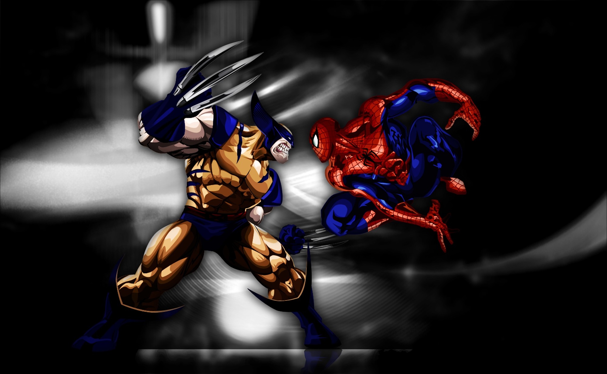 Wolverine Spiderman Wall Paper Hd - HD Wallpaper 