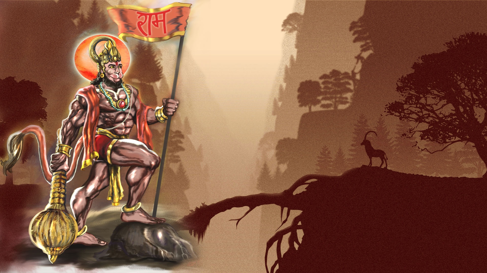 Hanuman Jayanti 2018 3d - HD Wallpaper 