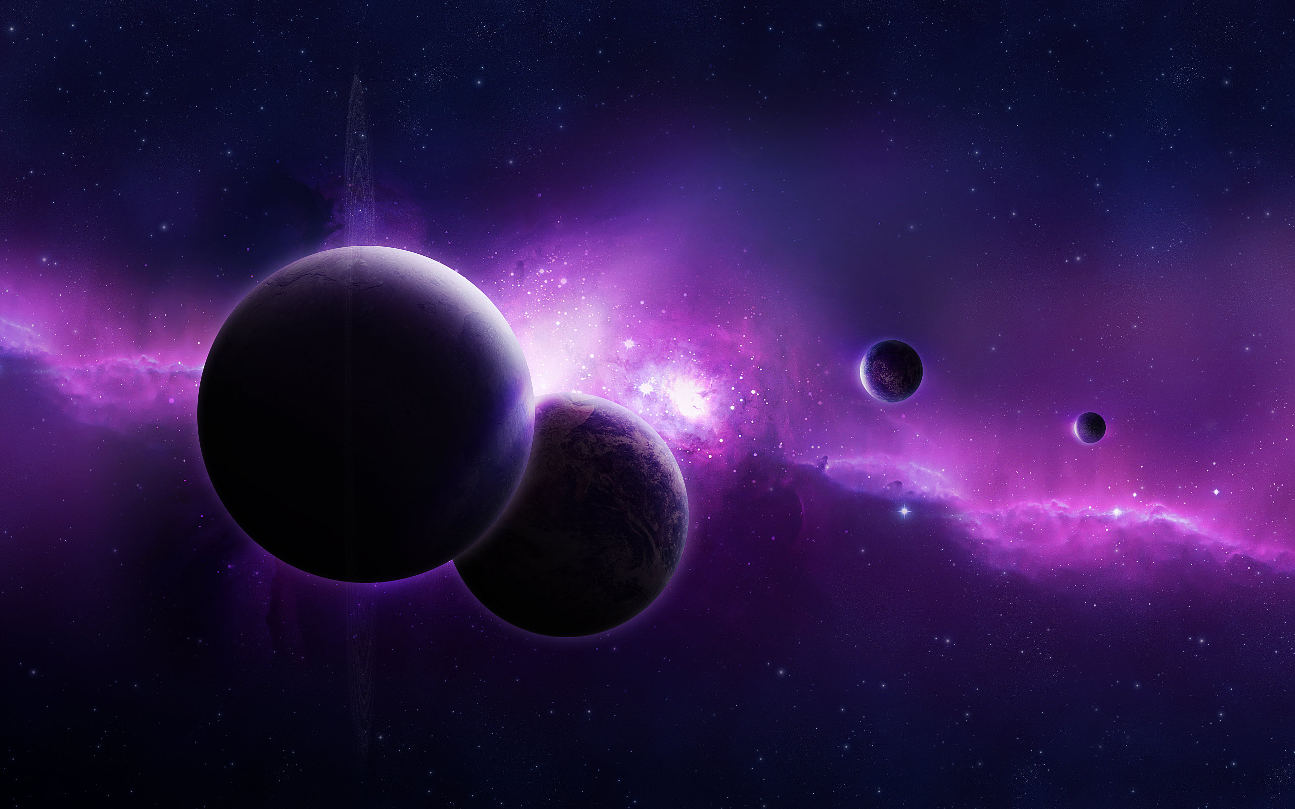 Purple Universe Wide Wallpaper Hd Desktop - Purple Theme Wallpaper Hd - HD Wallpaper 