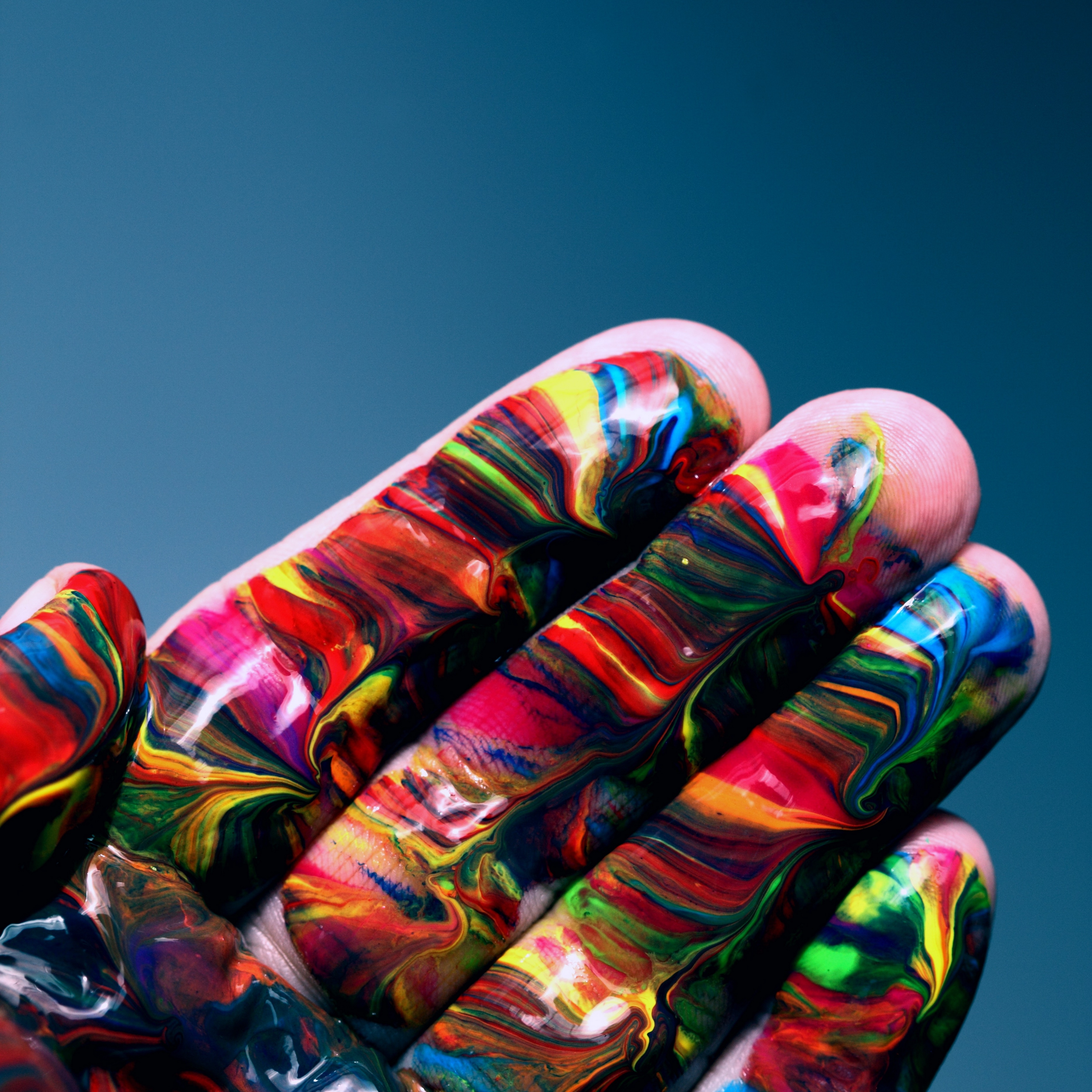 Wallpaper Hand, Paint, Multicolored, Abstract - Twenty Second Sunday In Ordinary Time 2019 - HD Wallpaper 