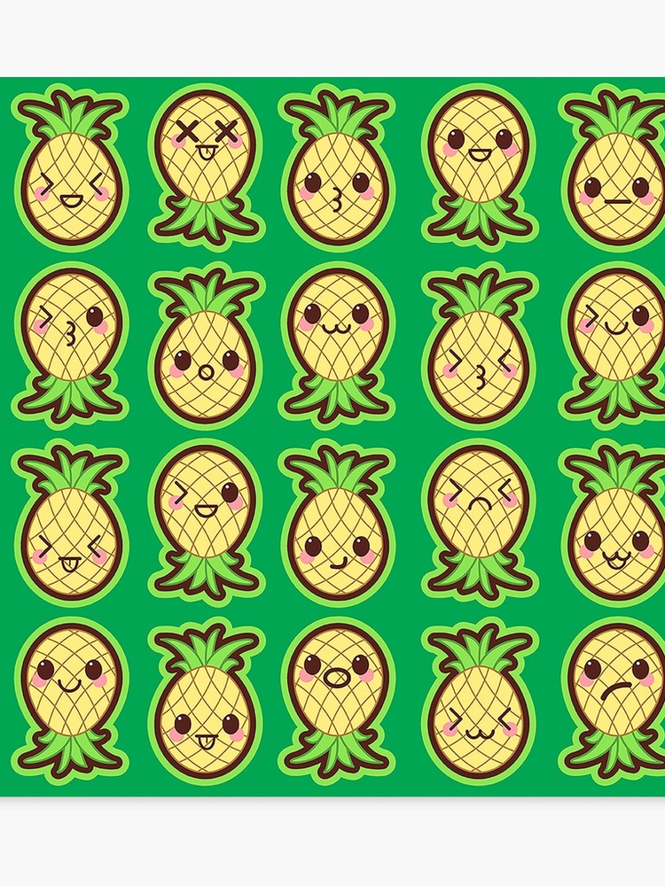 Pineapple Kawaii - HD Wallpaper 