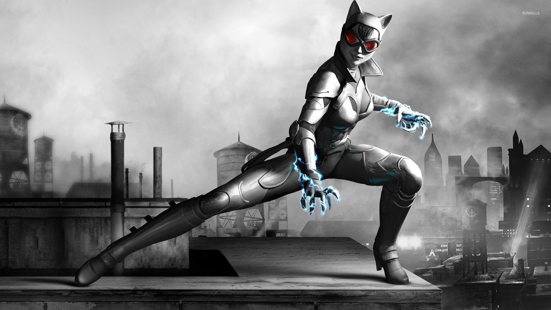 Batman Arkham City Wallpaper Catwoman - HD Wallpaper 