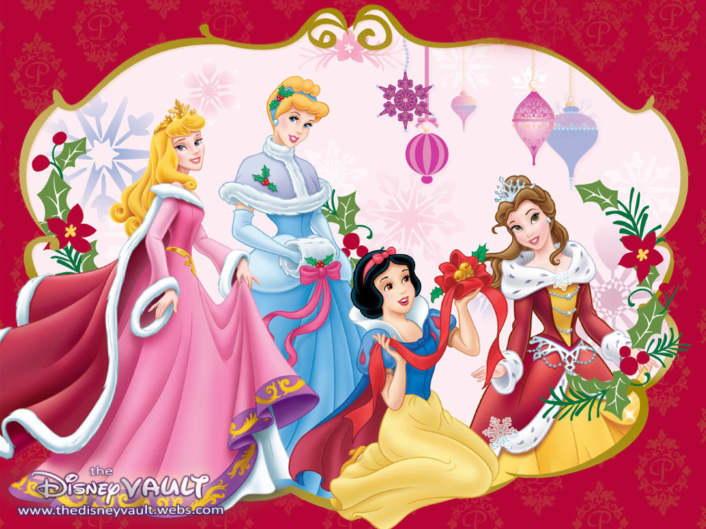 Disney Princess Belle Christmas - HD Wallpaper 