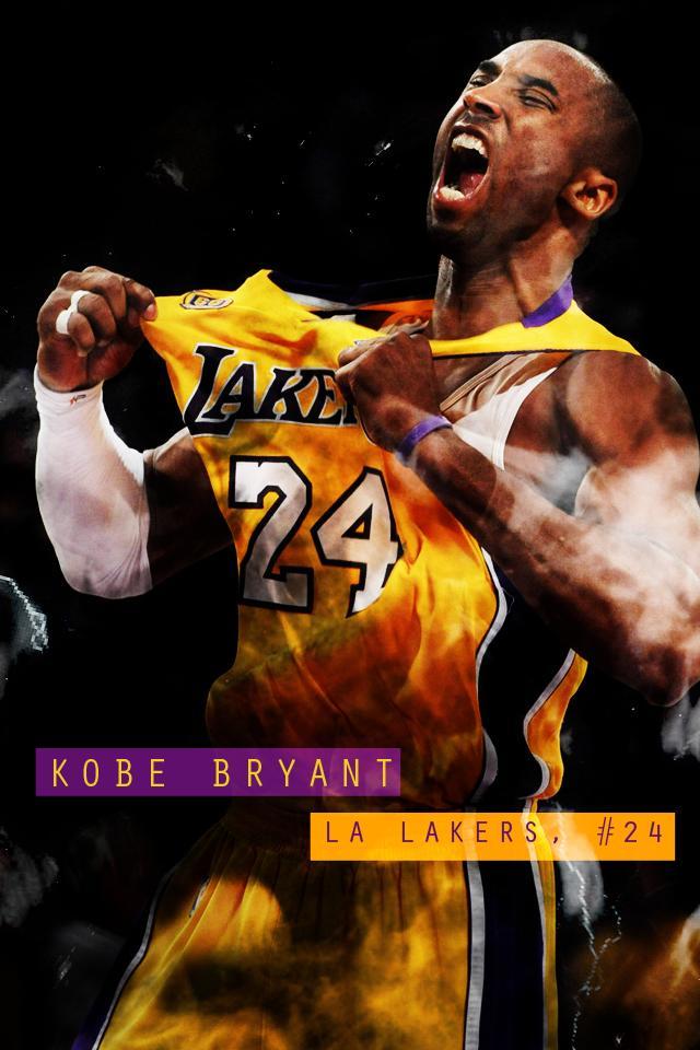 Kobe Bryant Iphone 4 Wallpaper - Los Angeles Lakers - HD Wallpaper 