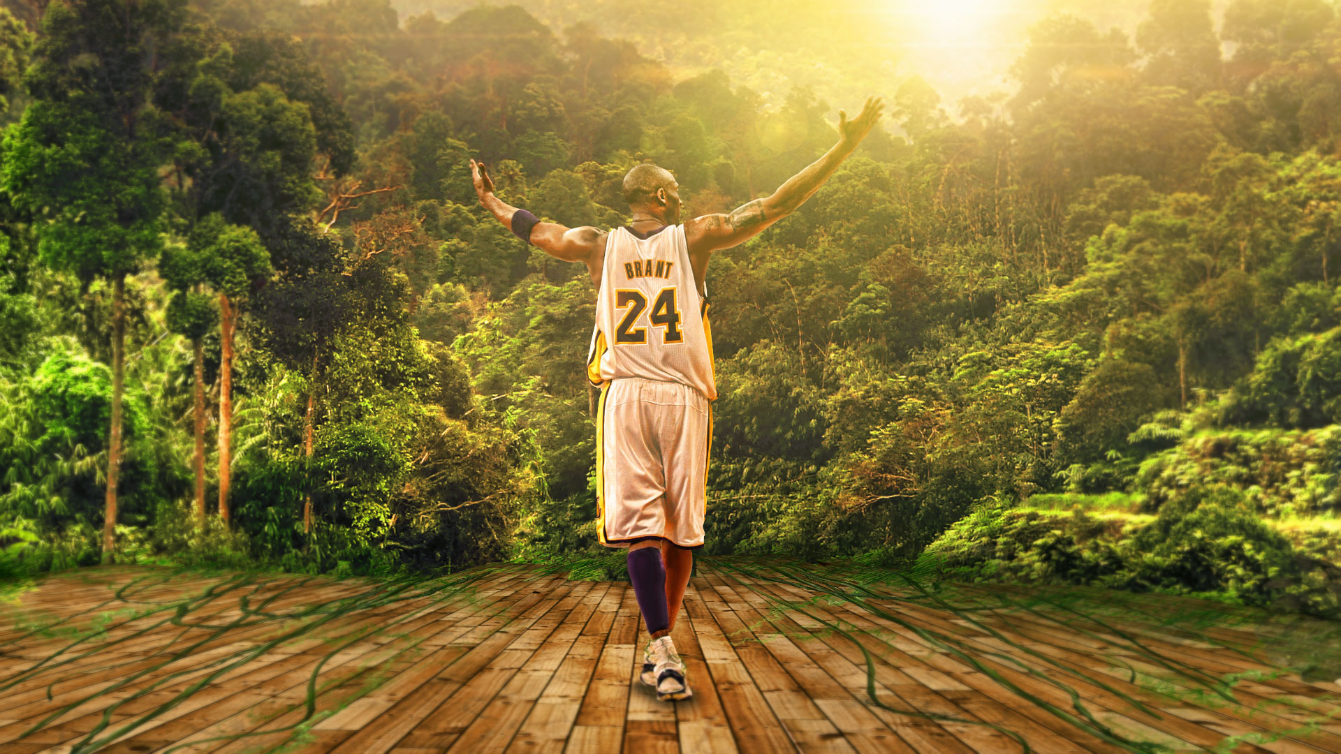 Kobe Bryant Lakers Jungle - Best Wallpaper Hd Kobe Bryant - HD Wallpaper 