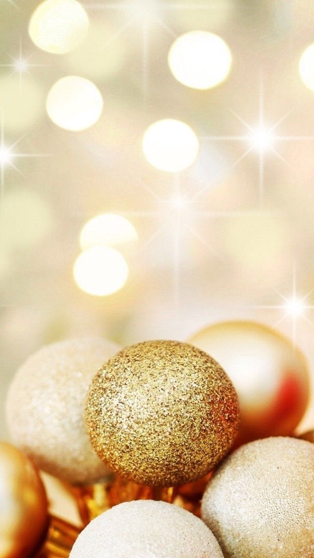 Gold Christmas Wallpaper Iphone - HD Wallpaper 