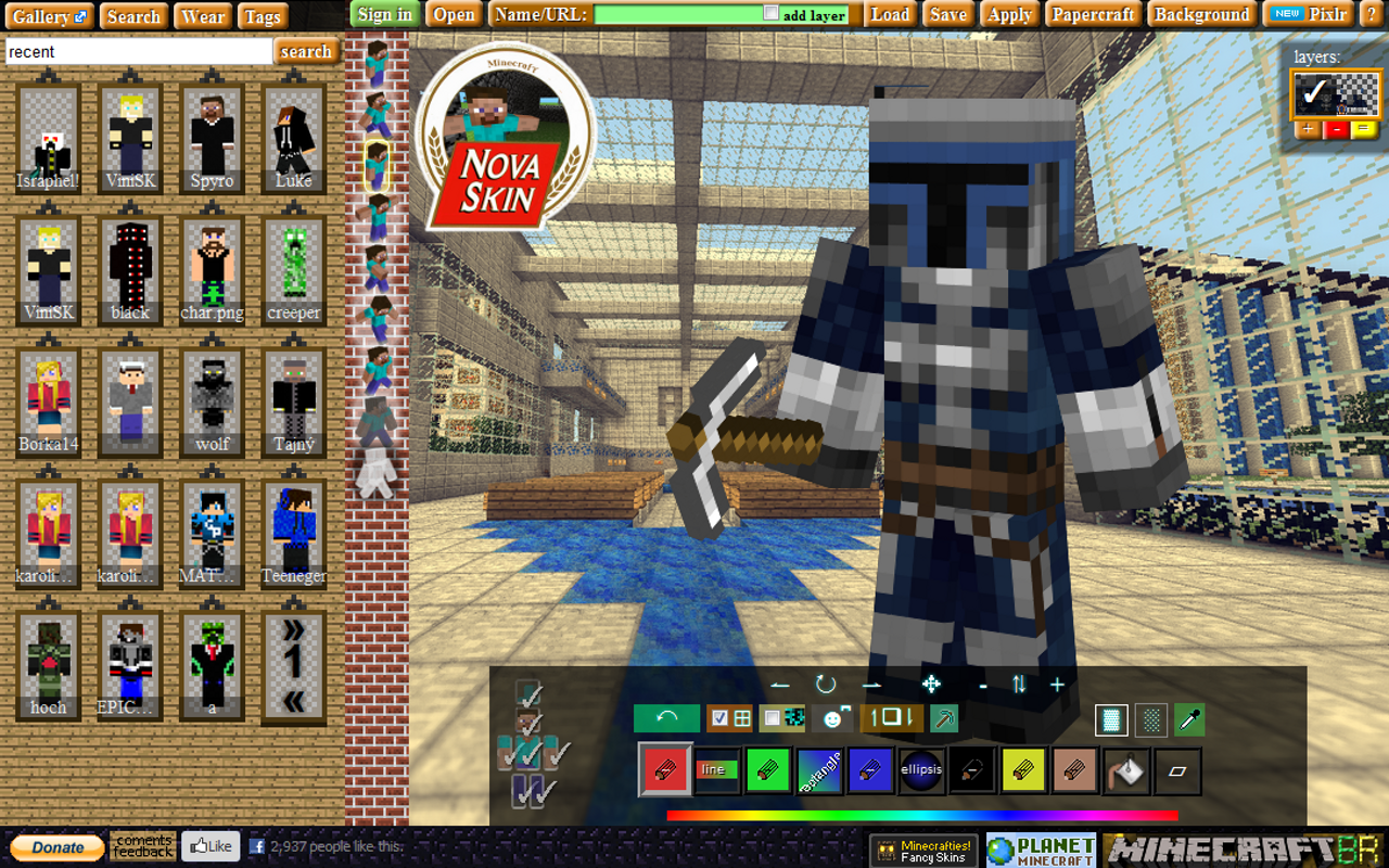 Minecraft Wallpaper Maker - Nova Skins For Minecraft 3d - HD Wallpaper 