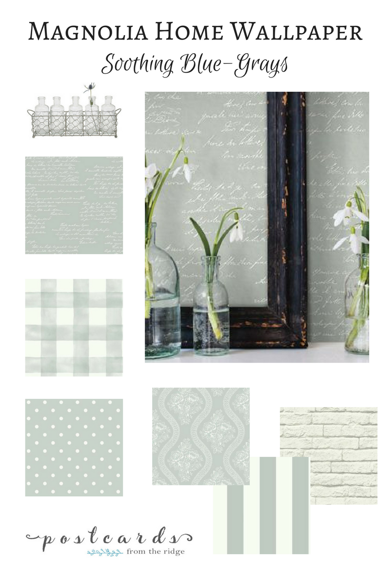 Wallpaper From Joanna Gaines In Blues Grays Farmhouse - Joanna Gaines - HD Wallpaper 