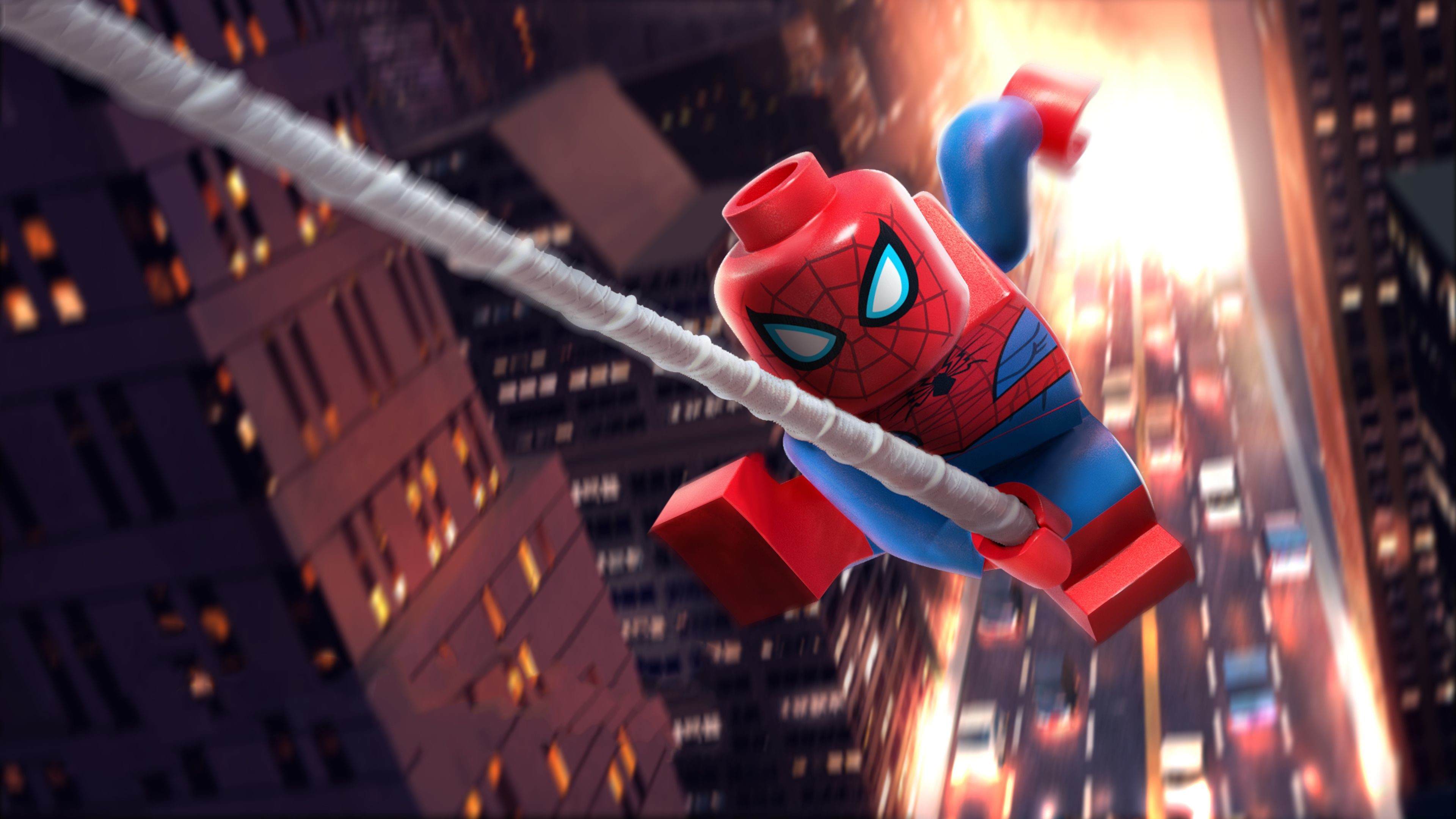 3840x2160, Lego Spiderman 5k Superheroes Wallpapers, - Lego Spider Man Vexed By Venom - HD Wallpaper 