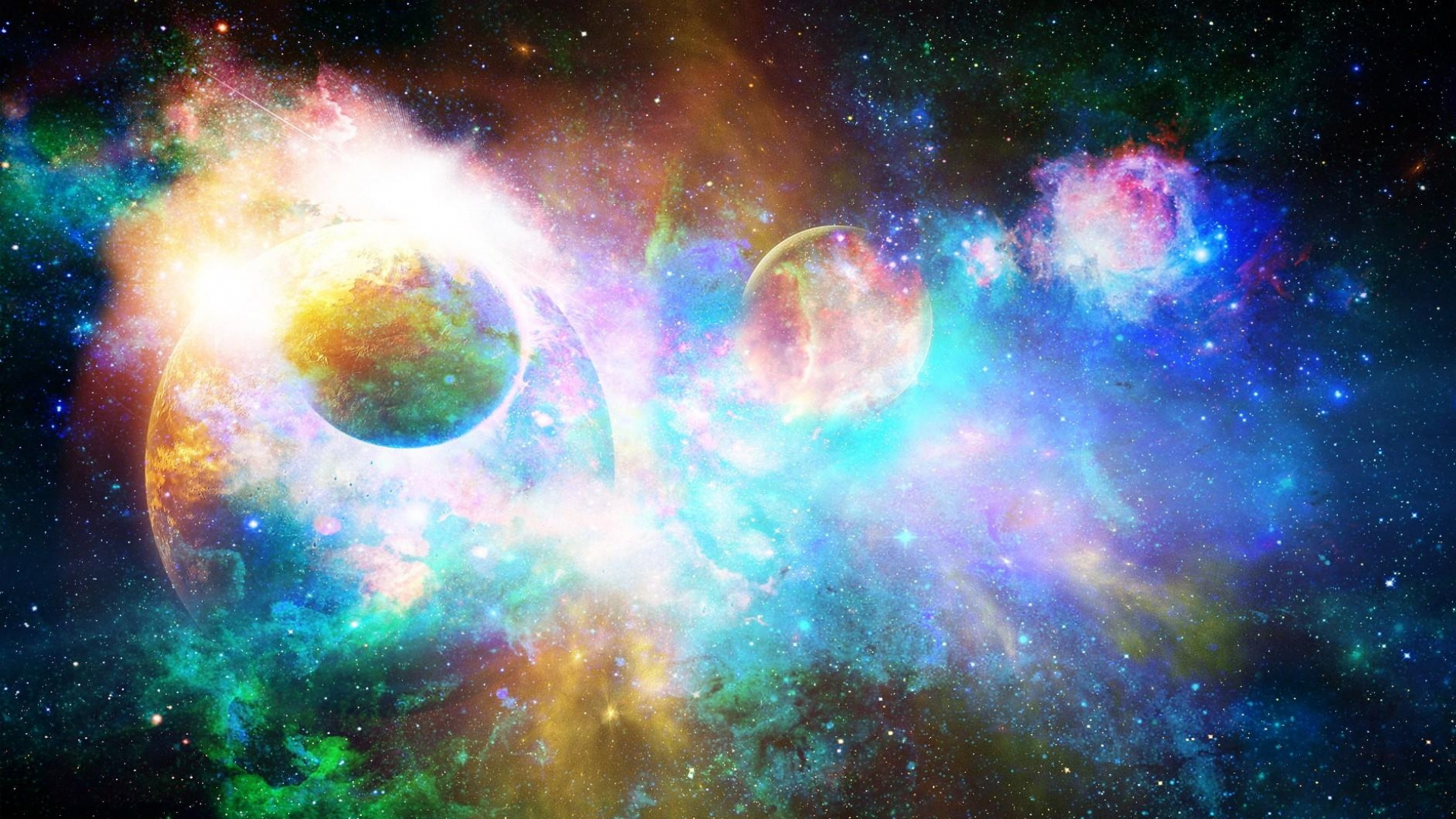 Universe Wallpaper Hd - Bright Galaxy - HD Wallpaper 