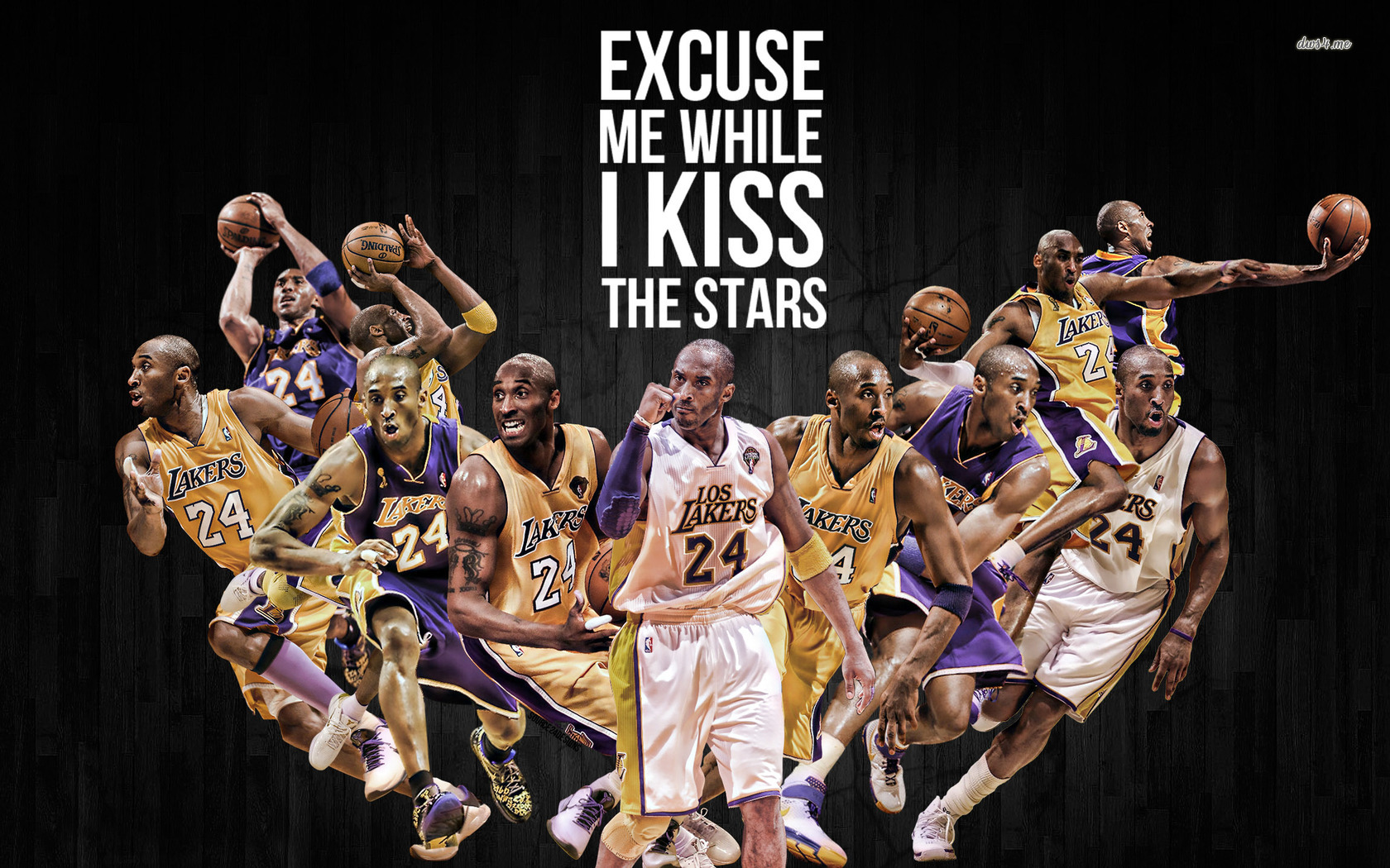 Excuse Me While I Kiss The Stars Kobe Bryant - HD Wallpaper 