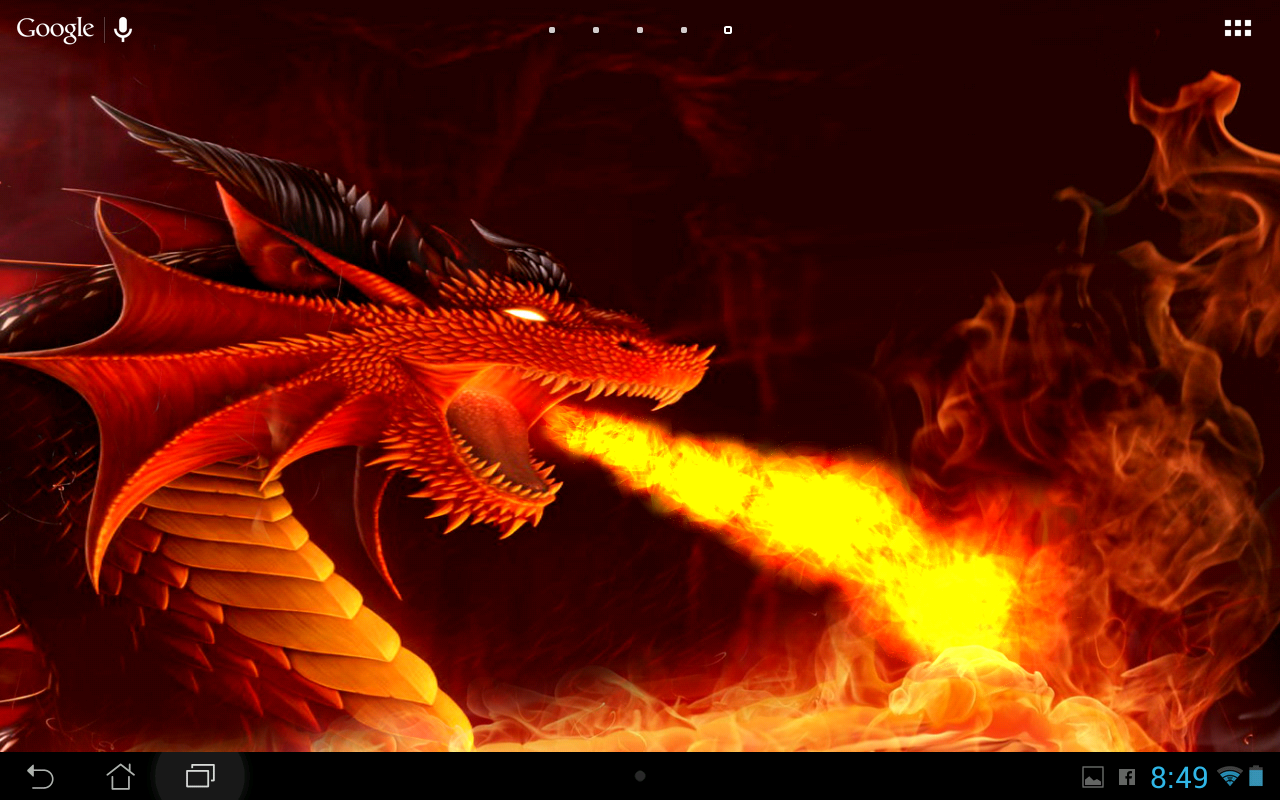 Dragon & Fire - HD Wallpaper 