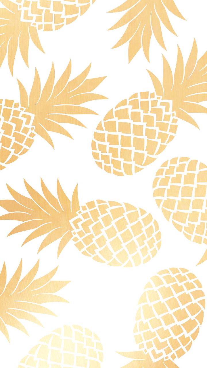 1000 Images About **w A L L P A P E R S** On Pinterest - Gold And White Pineapples - HD Wallpaper 