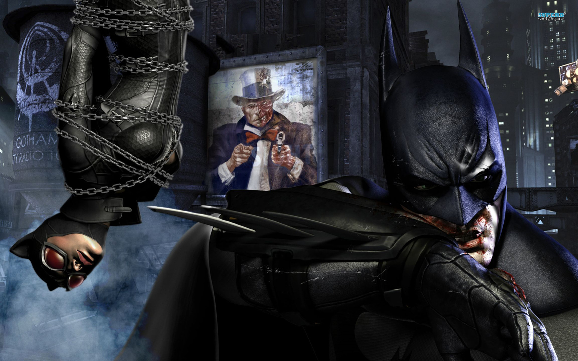 Batman Arkham City Catwoman Wallpaper - Batman Arkham City Game - HD Wallpaper 