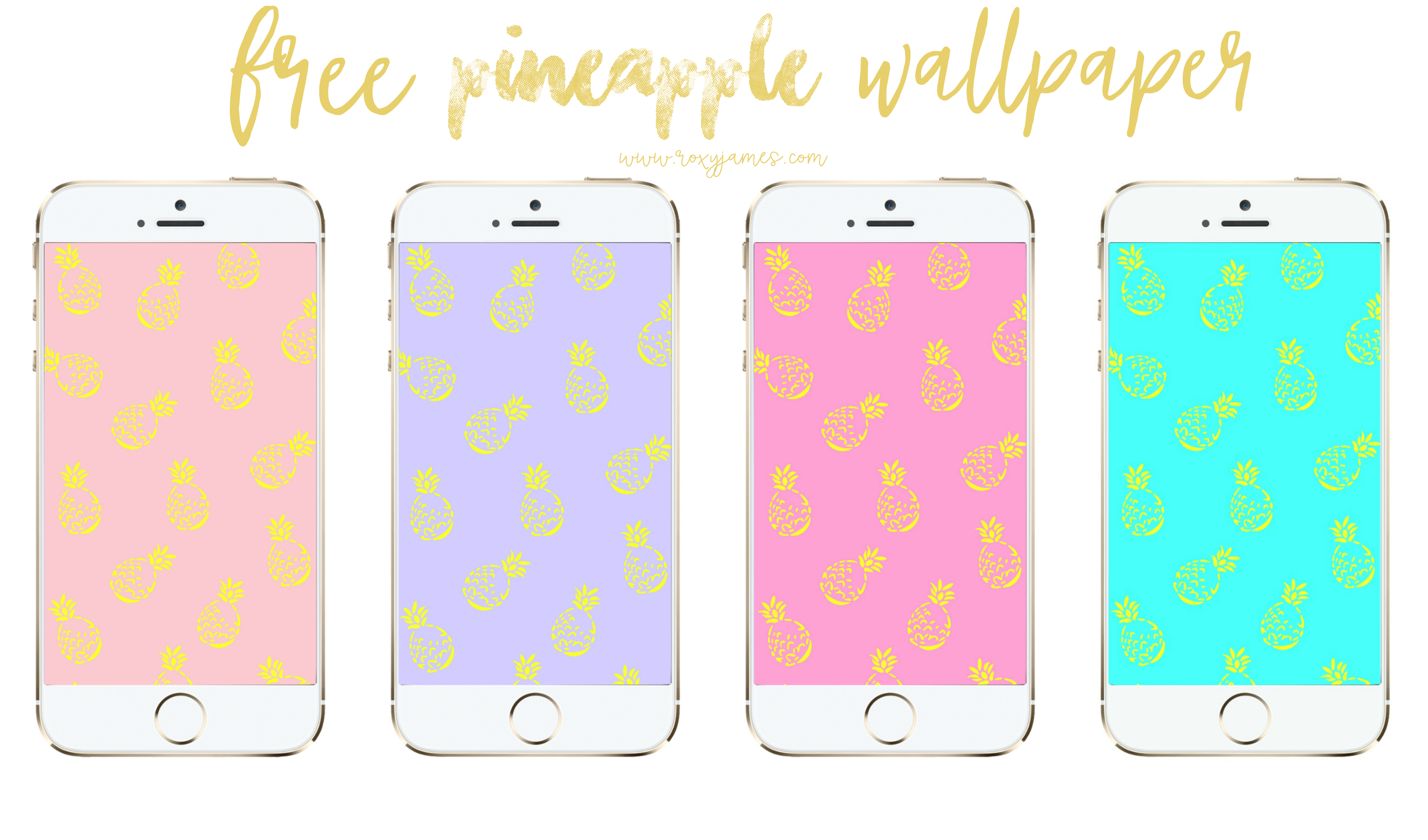 Cute Pineapple Wallpaper - HD Wallpaper 