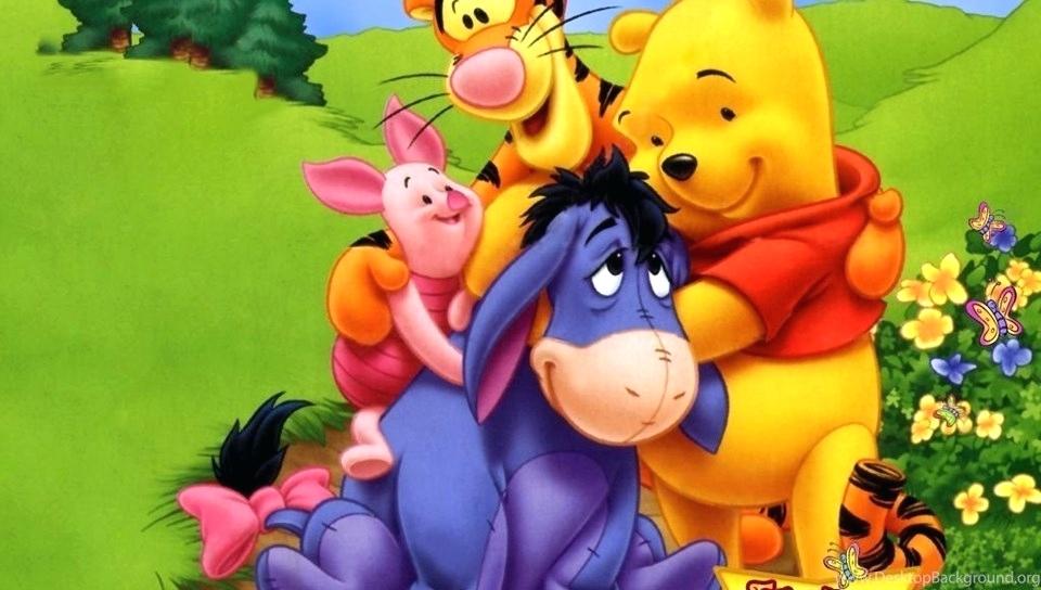 Hd Wallpaper Download Cartoon Love The Pooh And Friends - Winnie The Pooh And Friends - HD Wallpaper 