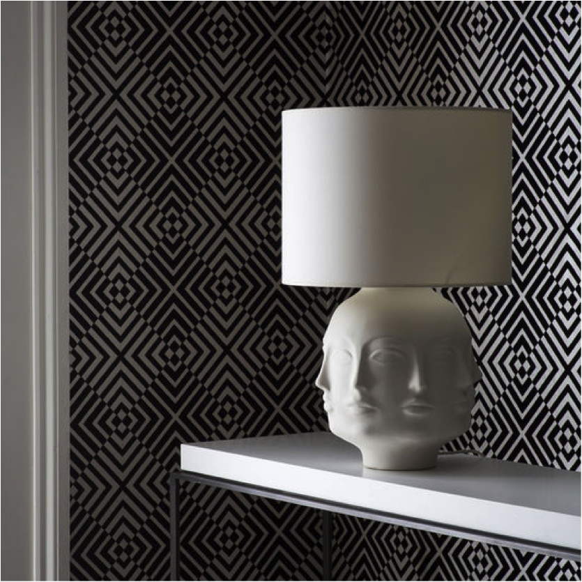 Black And White Geometric Wallpaper - Wallpaper - HD Wallpaper 