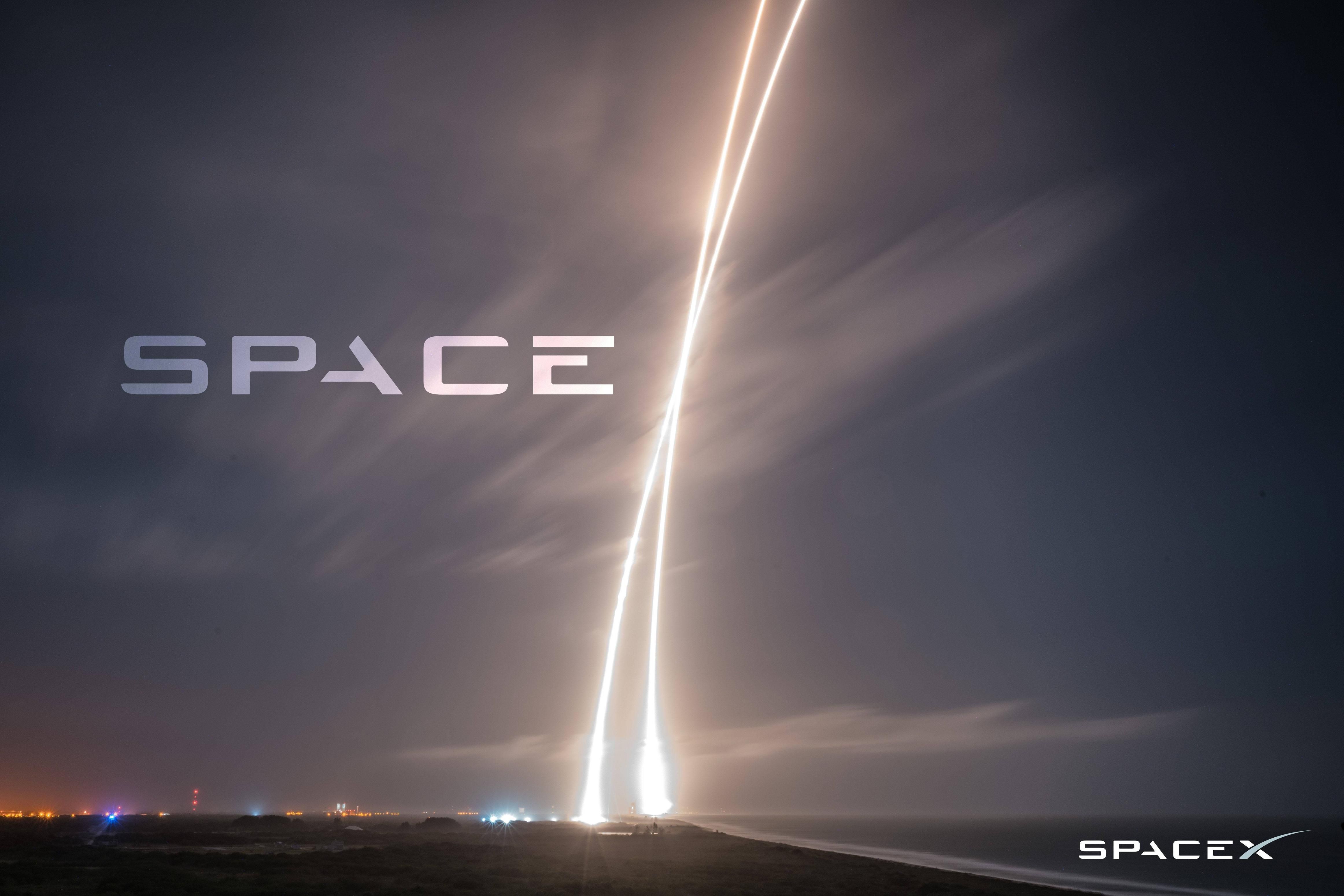 Falcon Heavy Time Lapse - HD Wallpaper 
