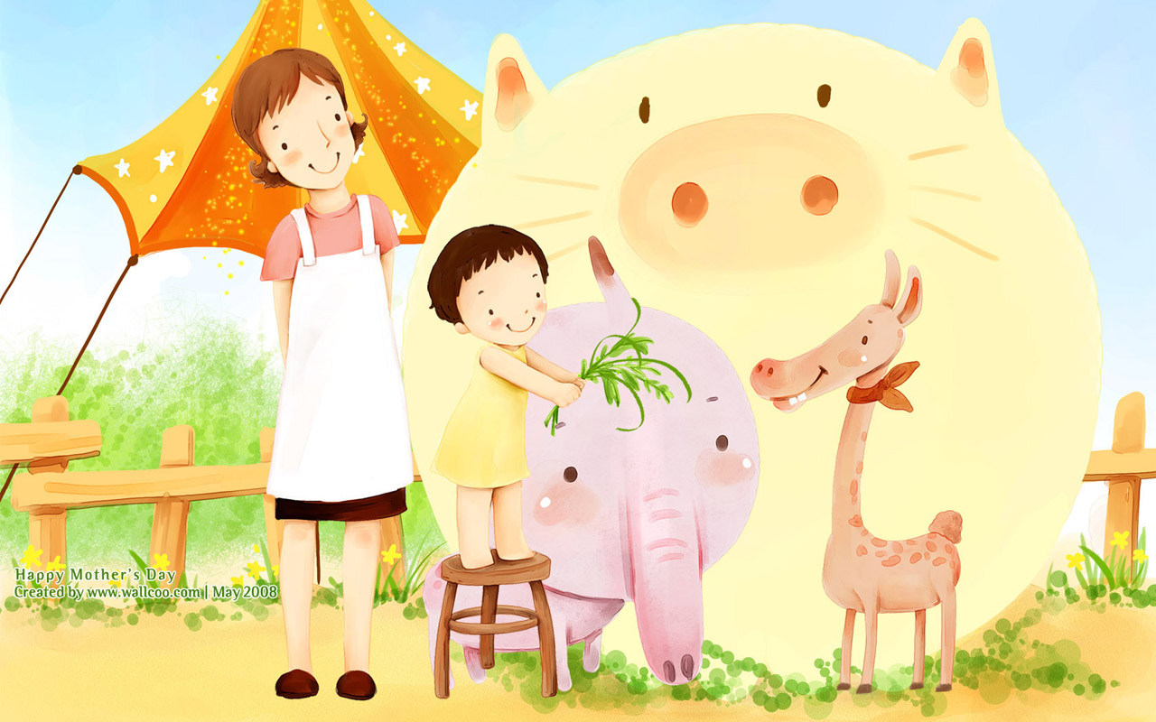 Cartoon Love Daughter Wallcoo Children Illustraion - Mother And Daughter Cartoon - 1280x800 Wallpaper Cartoon Love Daughter Wallcoo Children Illustraion - Mother And Daughter Cartoon - 1280x800 Wallpaper