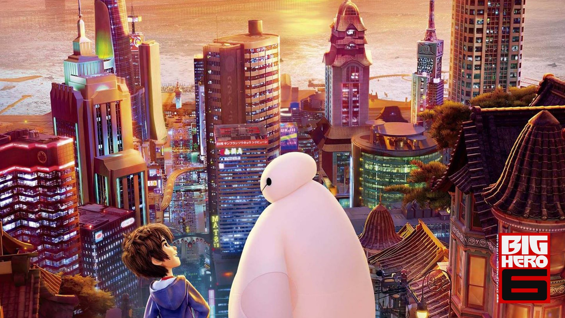 Big Hero - Big Hero 6 San Fransokyo - HD Wallpaper 