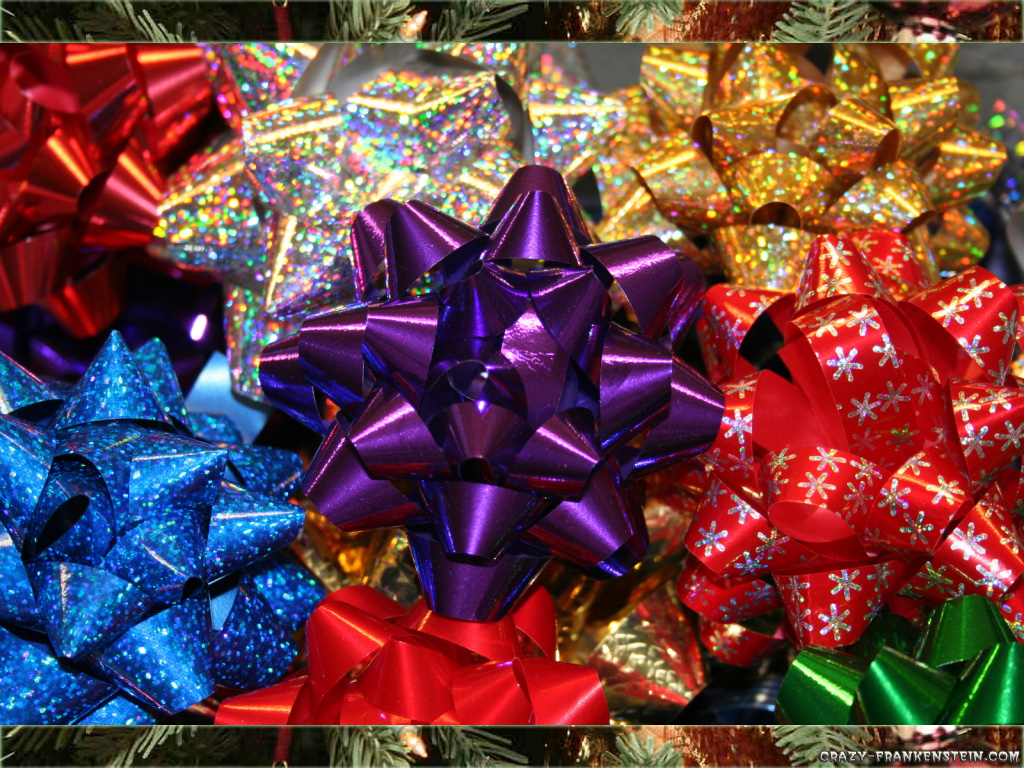 Pile Of Christmas Bows - HD Wallpaper 
