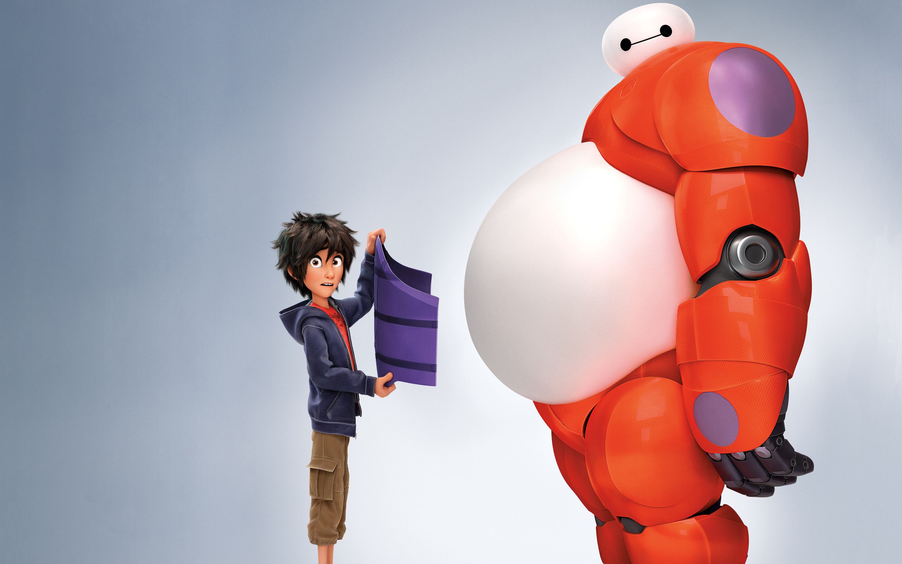Hiro Baymax In Big Hero - 4k Big Hero - HD Wallpaper 