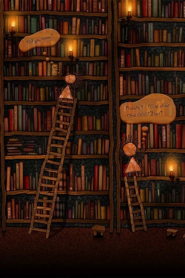 Library Wallpaper Iphone Hd - HD Wallpaper 