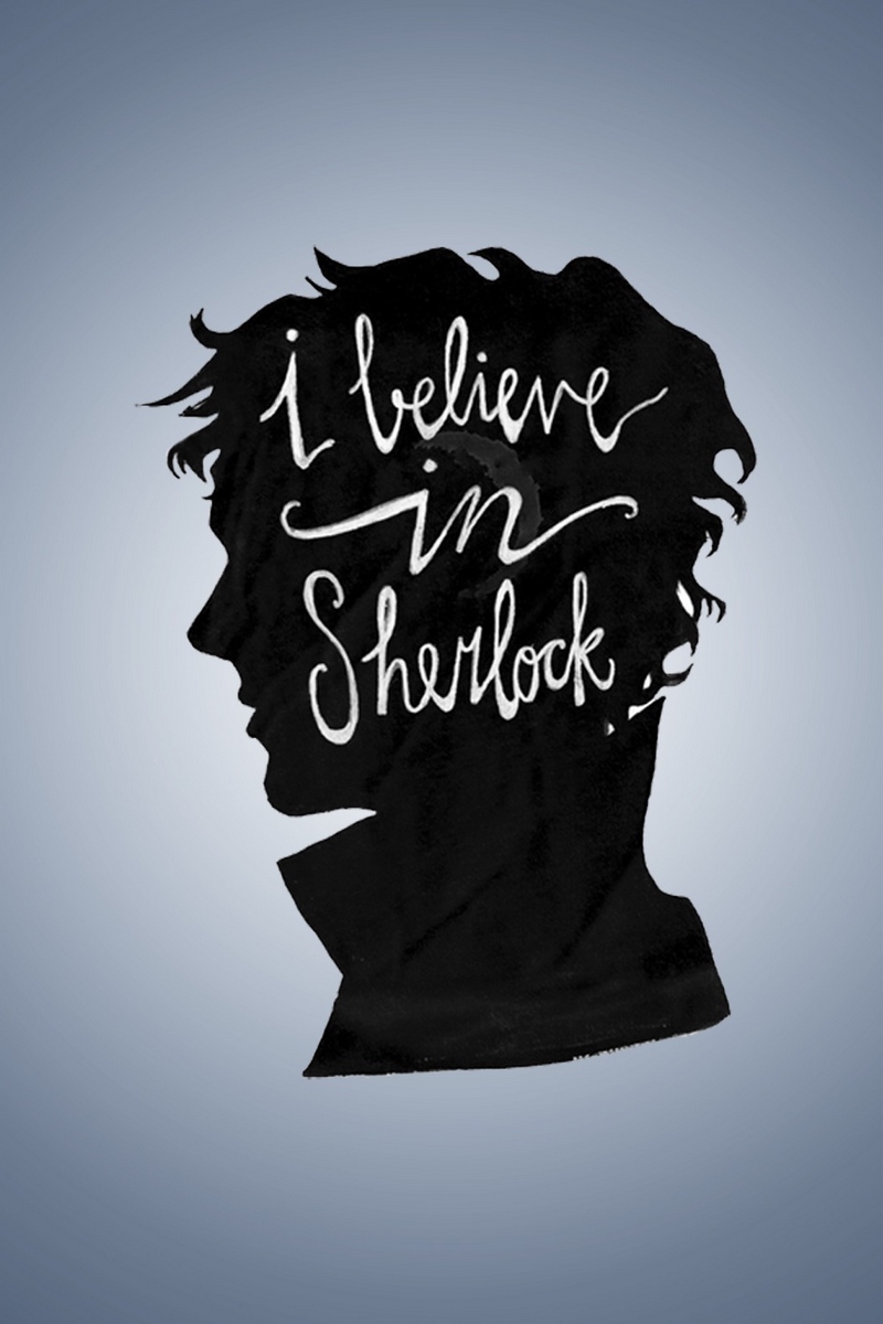 Wallpaper Sherlock, Bbc, Believe, Profile, Minimalism - Sherlock Wallpaper Minimalist - HD Wallpaper 