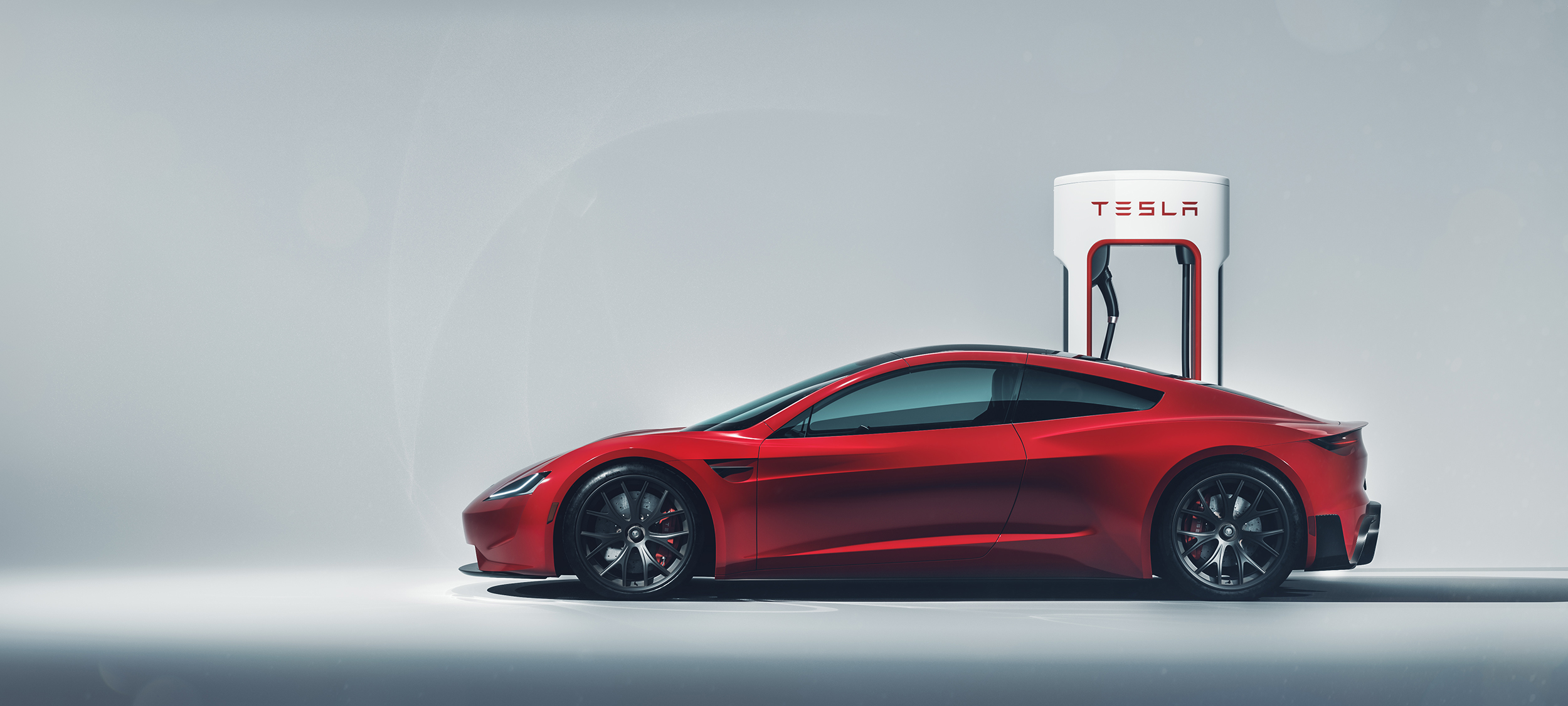 Tesla Wallpaper Charging - 2500x1126 Wallpaper - teahub.io