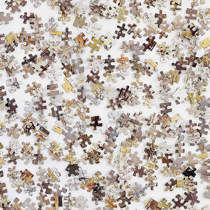 Jigsaw Wallpaper By Tracy Kendall Upcycledzine - Pattern - HD Wallpaper 