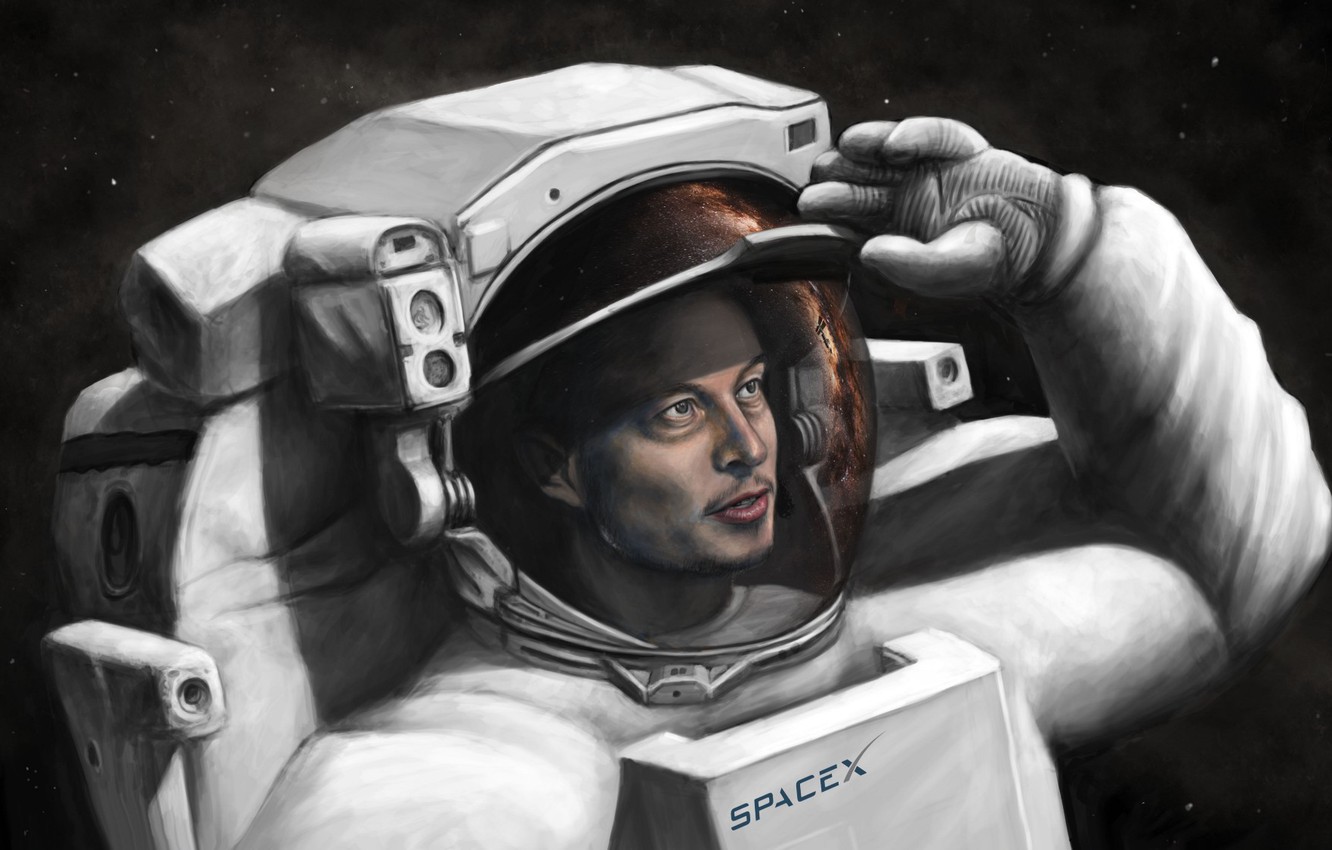Photo Wallpaper Spacex, Spacesuit, Elon Musk - Elon Musk Wallpaper 4k - HD Wallpaper 