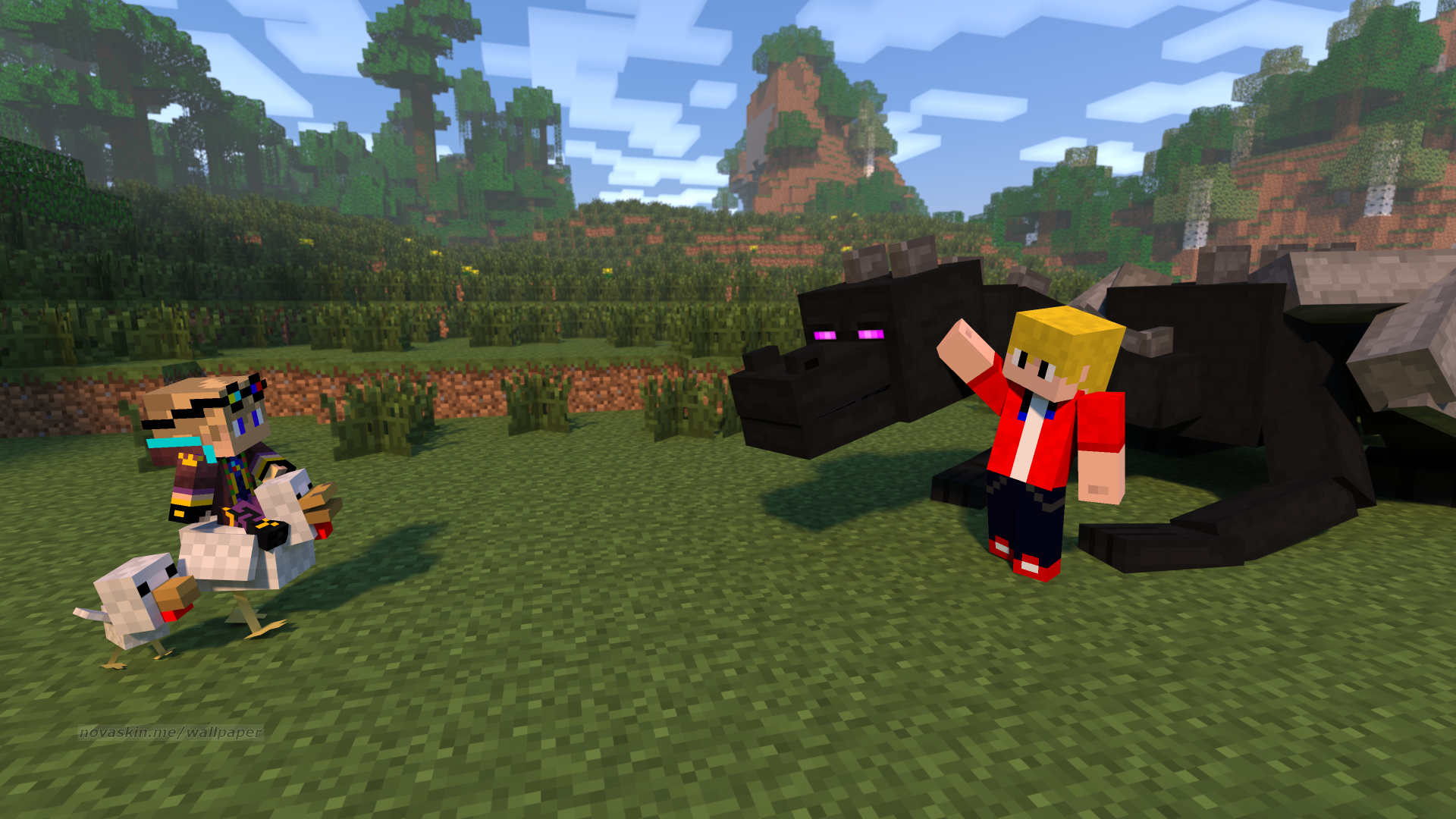 Ender Dragon Chicken - HD Wallpaper 