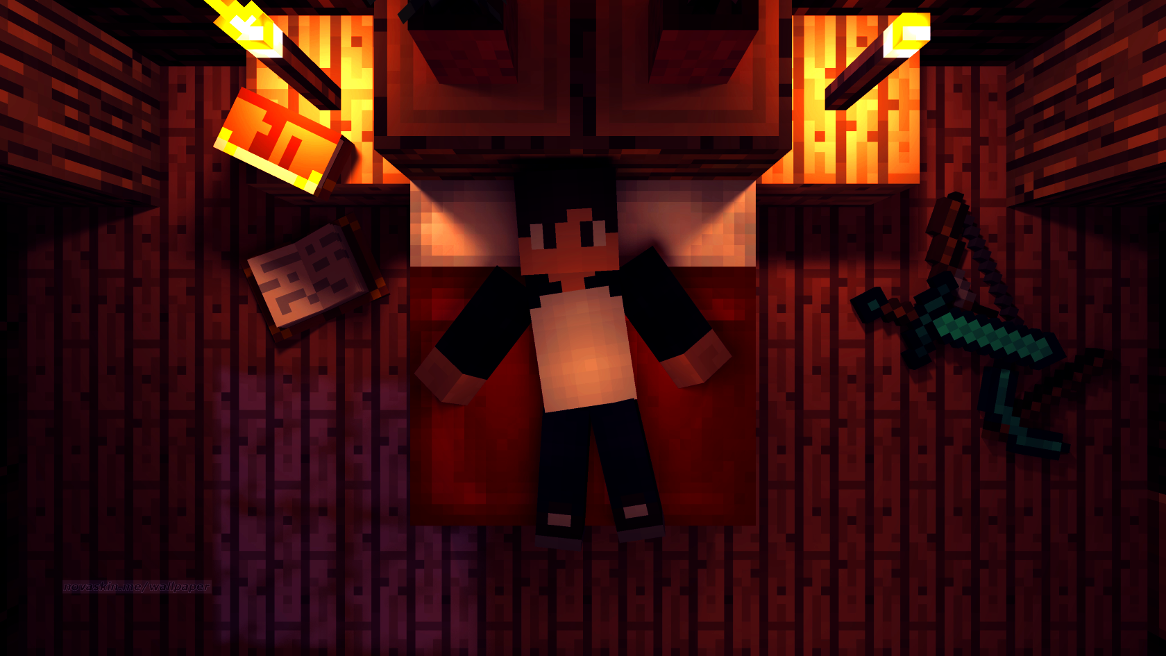 Novaskin Minecraft Wallpaper - Pig In A Suit Minecraft - HD Wallpaper 