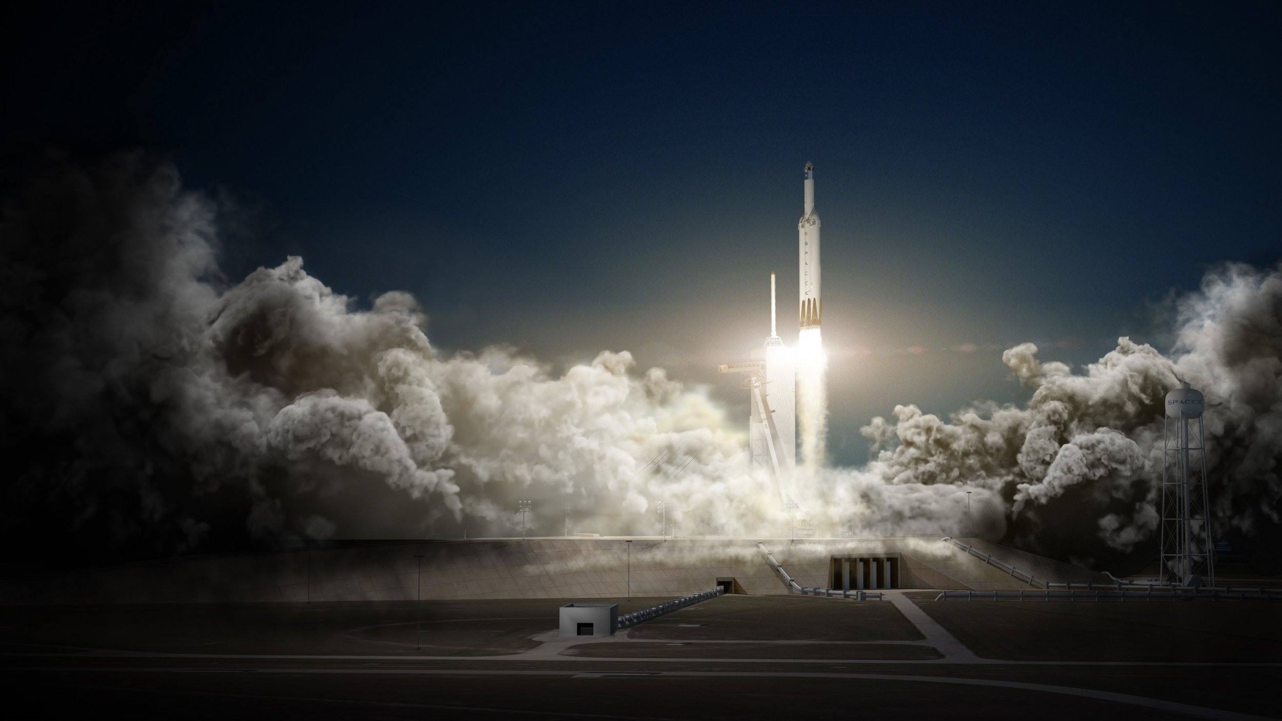 1 29 Falcon Heavy Falcon - Spacex Falcon Heavy Hd - HD Wallpaper 