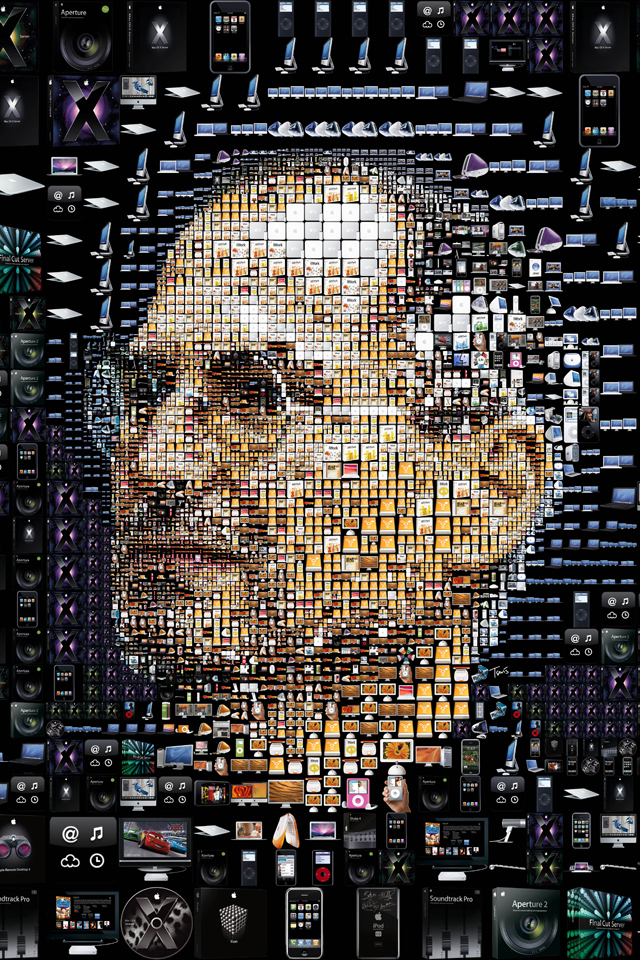 Steve Jobs Collage - HD Wallpaper 