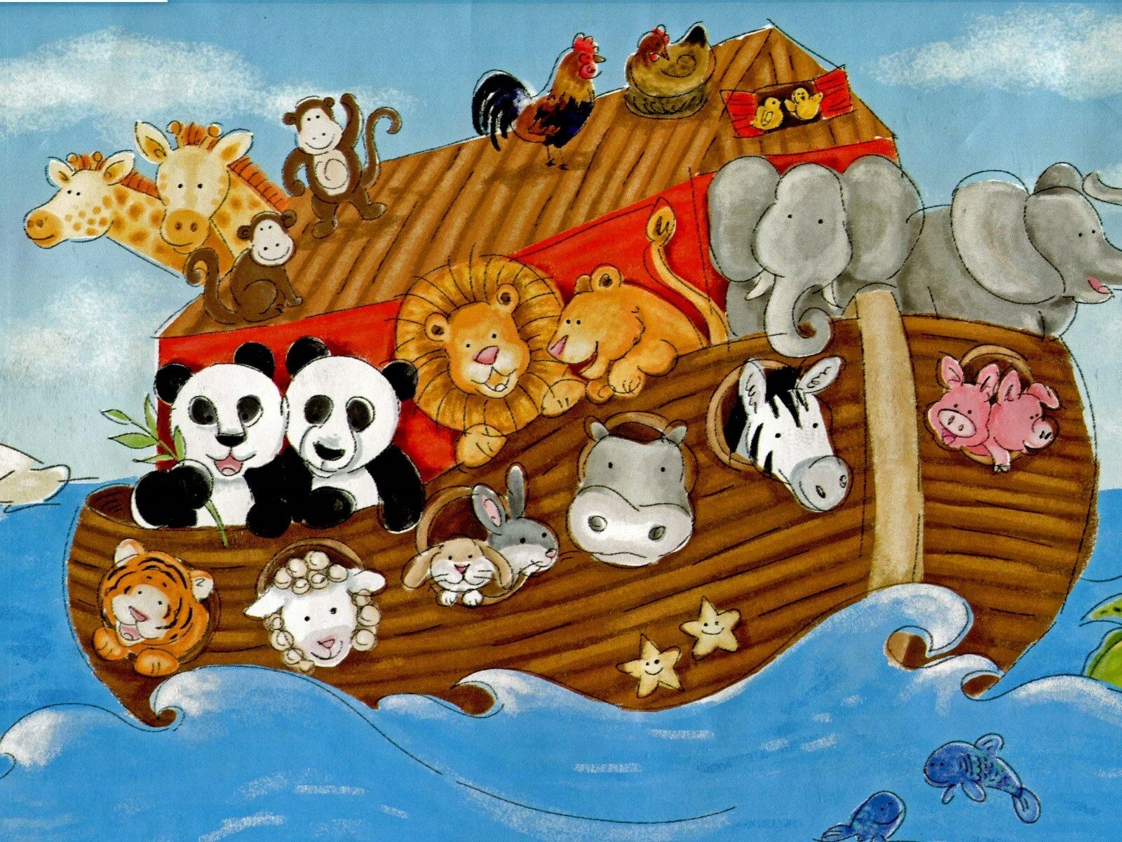 Noah's Ark Border - HD Wallpaper 