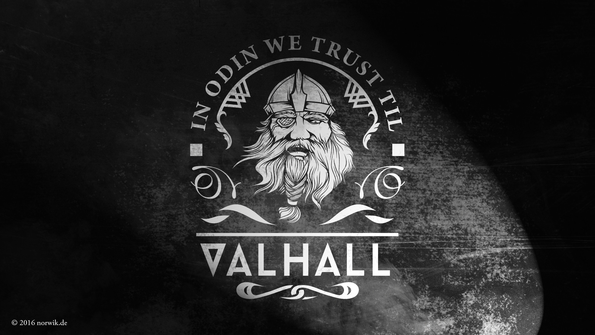 Wikinger Wallpaper 
 Data Src Popular Norse Viking - Odin We Trust Til Valhall - HD Wallpaper 
