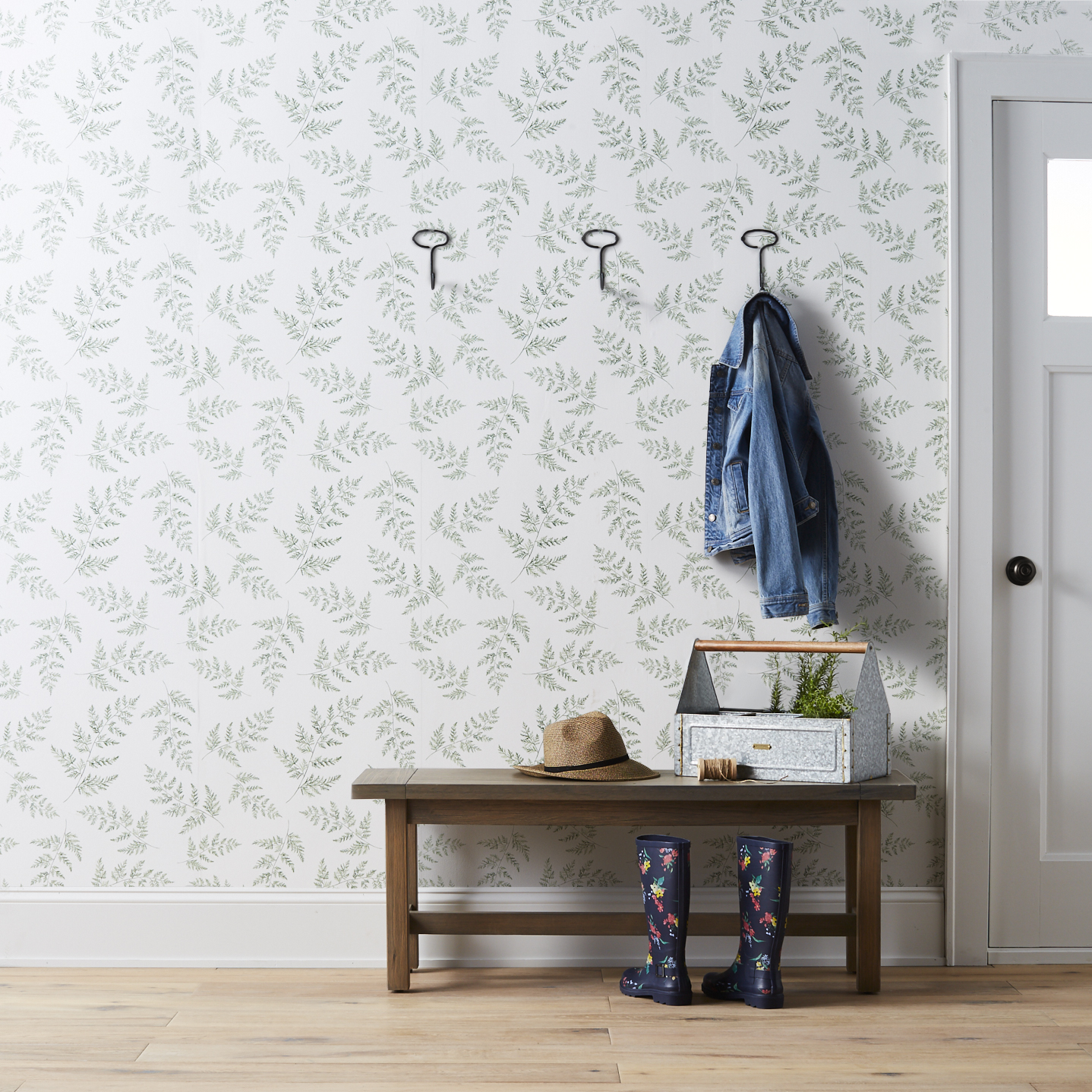 Hearth And Hand Wallpaper Fern Pattern - HD Wallpaper 