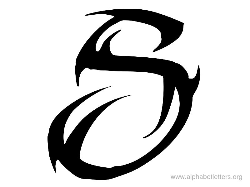 Letter - S - Designs - Tattoos - S Letter Dragon Tattoo - HD Wallpaper 