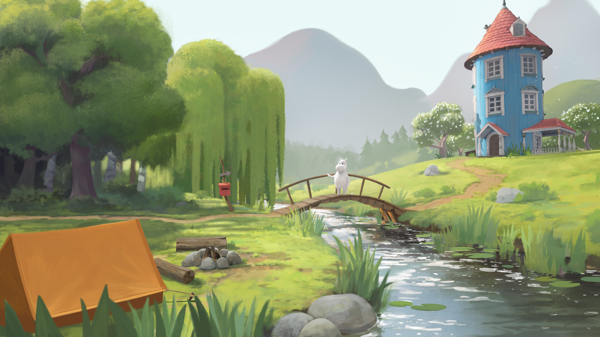 Moominvalley Landscape - HD Wallpaper 