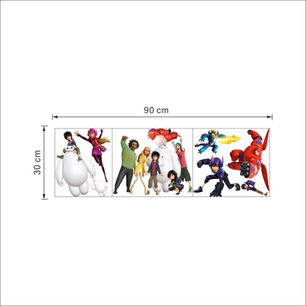 Hot Sale Cartoon Baymax Big Hero 6 Cartoon Wall Sticker - Detske Nalepky Na Zed Spravna Sestka - HD Wallpaper 