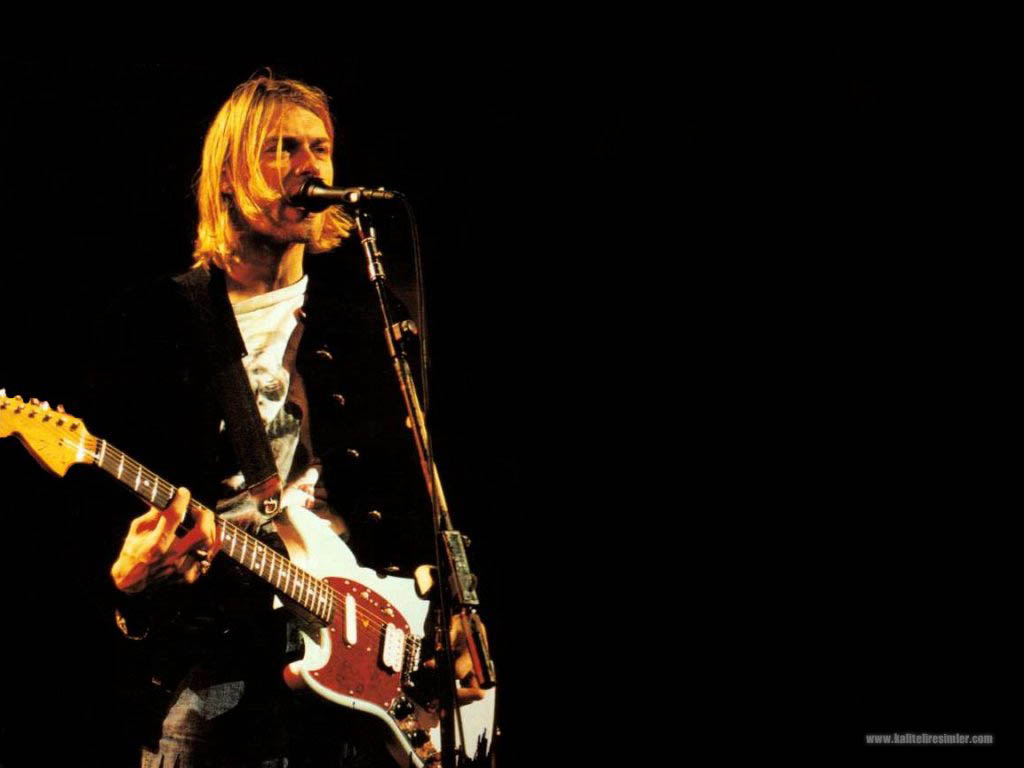 Kurt Cobain And Nirvana Image - Kurt Cobain Electric Guitar - HD Wallpaper 