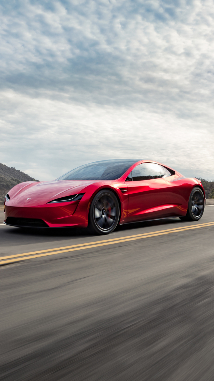 Tesla Roadster Wallpaper Phone - HD Wallpaper 