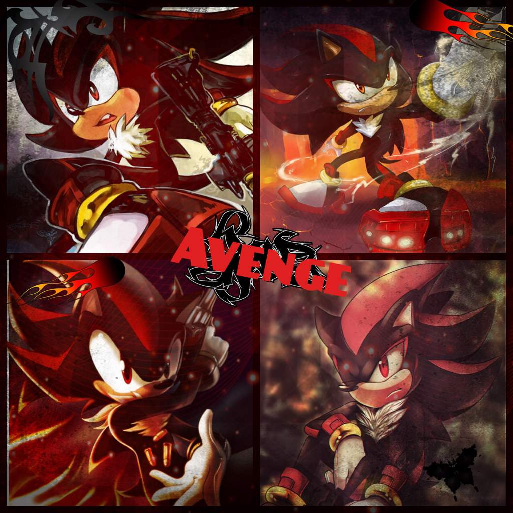 User Uploaded Image - Shadow The Hedgehog Collage - HD Wallpaper 