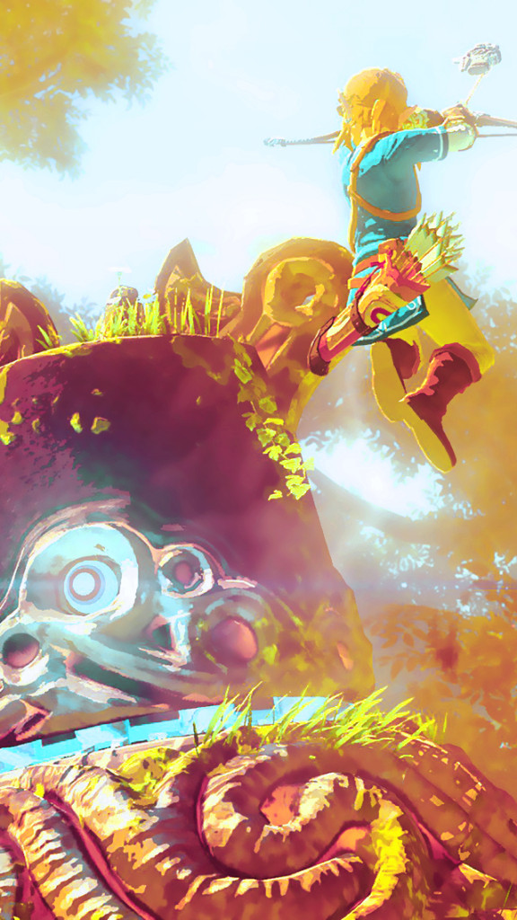 Zelda Iphone 6 Plus Wallpaper - Zelda Breath Of The Wild Ruins - HD Wallpaper 