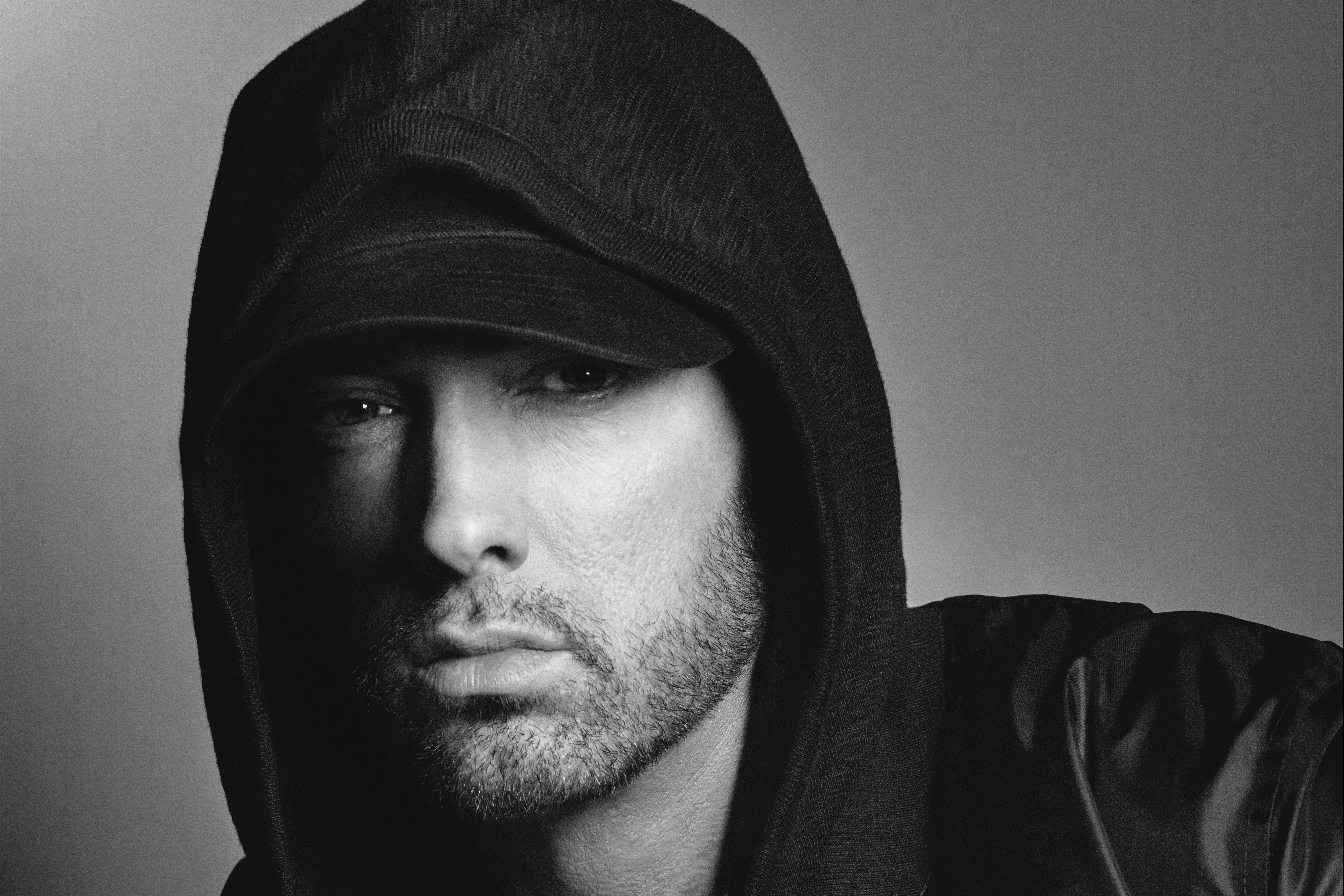 Eminem Black And White - HD Wallpaper 