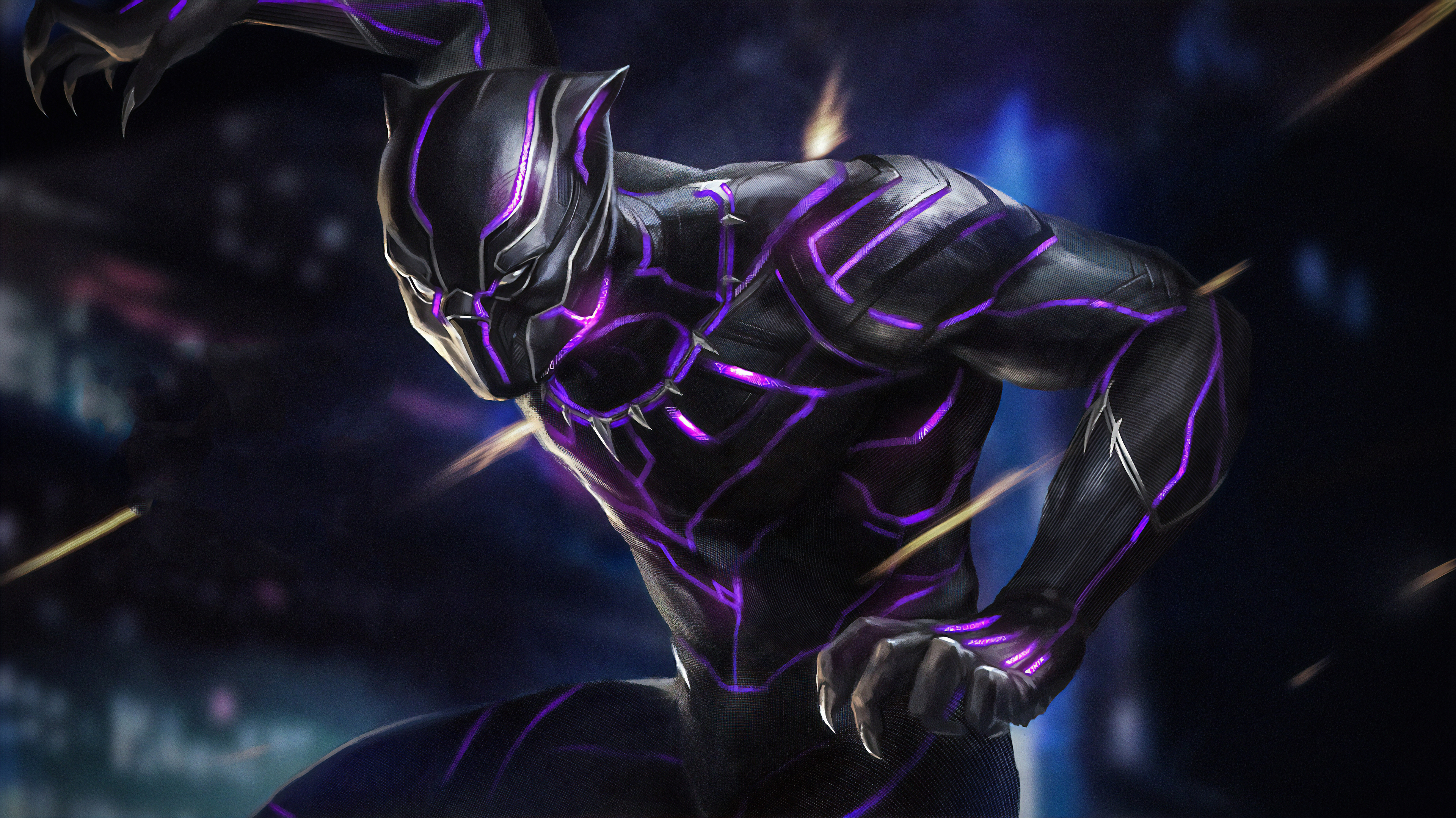 Black Panther Background - HD Wallpaper 