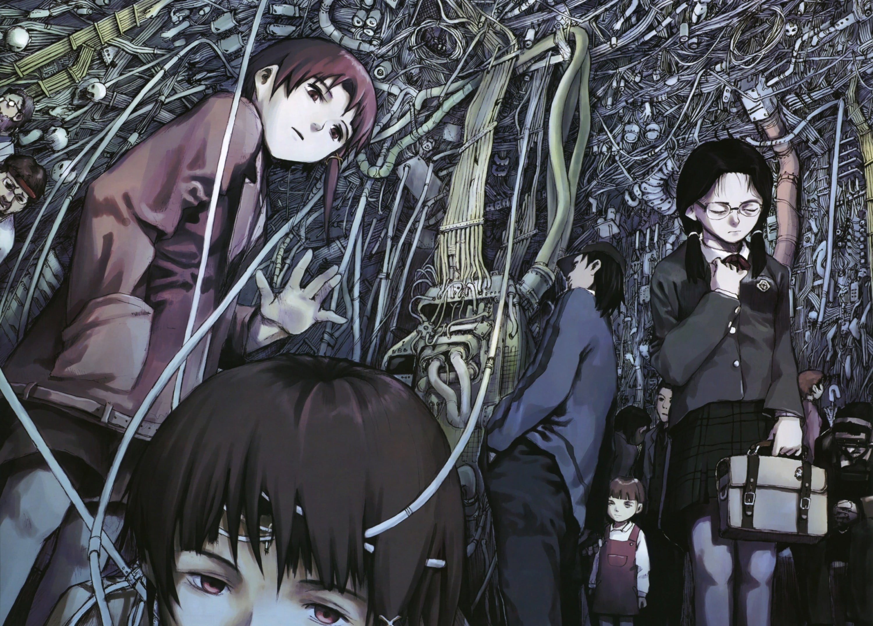 Serial Experiments Lain Yoshitoshi Abe 3000x2152 Wallpaper Teahub Io