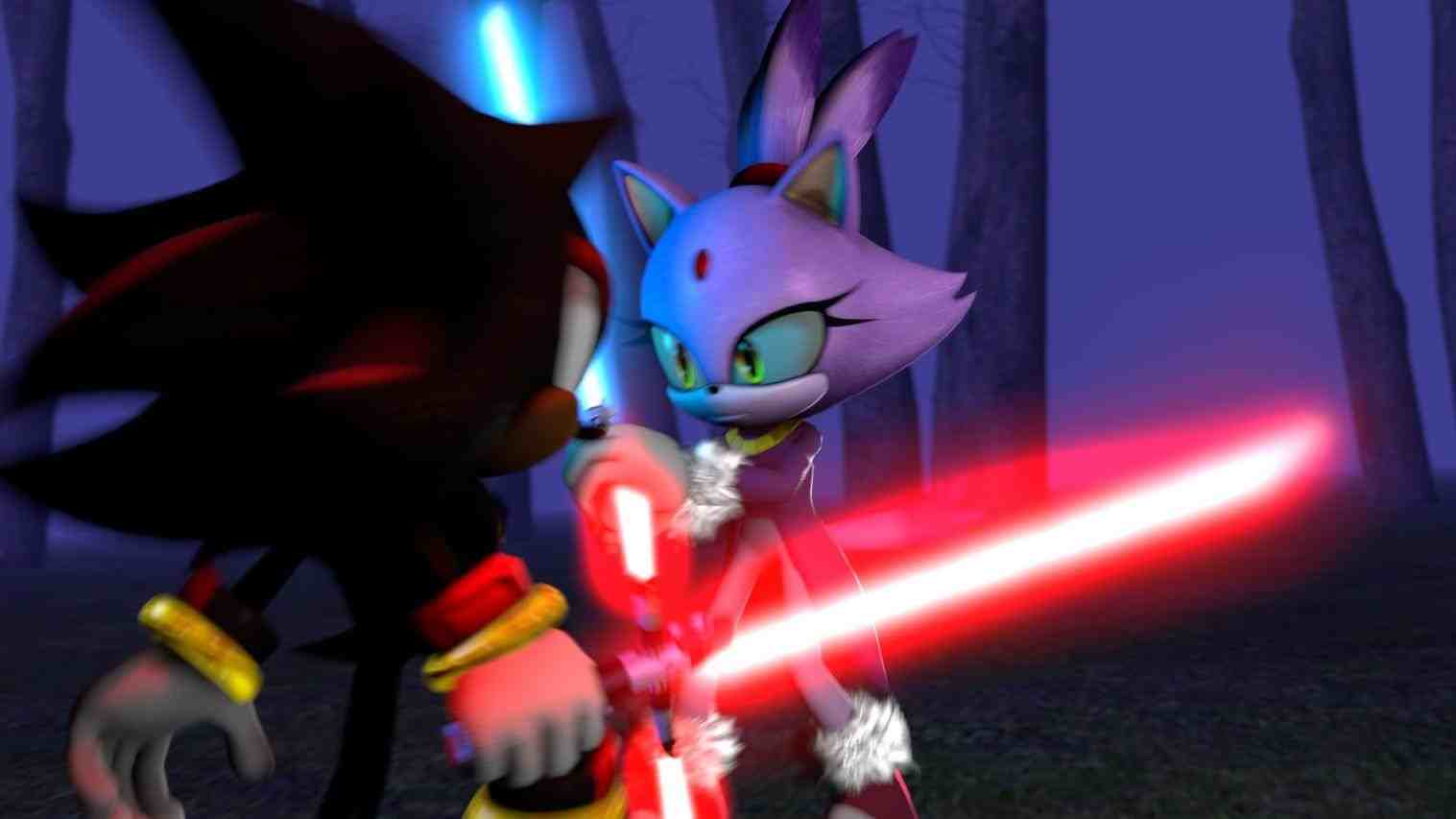 Powered By Wikia Wallpaper Tag Download Hd Wallpaperhd - Shadow The Hedgehog And Blaze The Cat - HD Wallpaper 