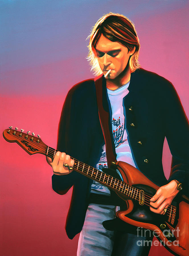 Nirvana Kurt Cobain Poster - HD Wallpaper 